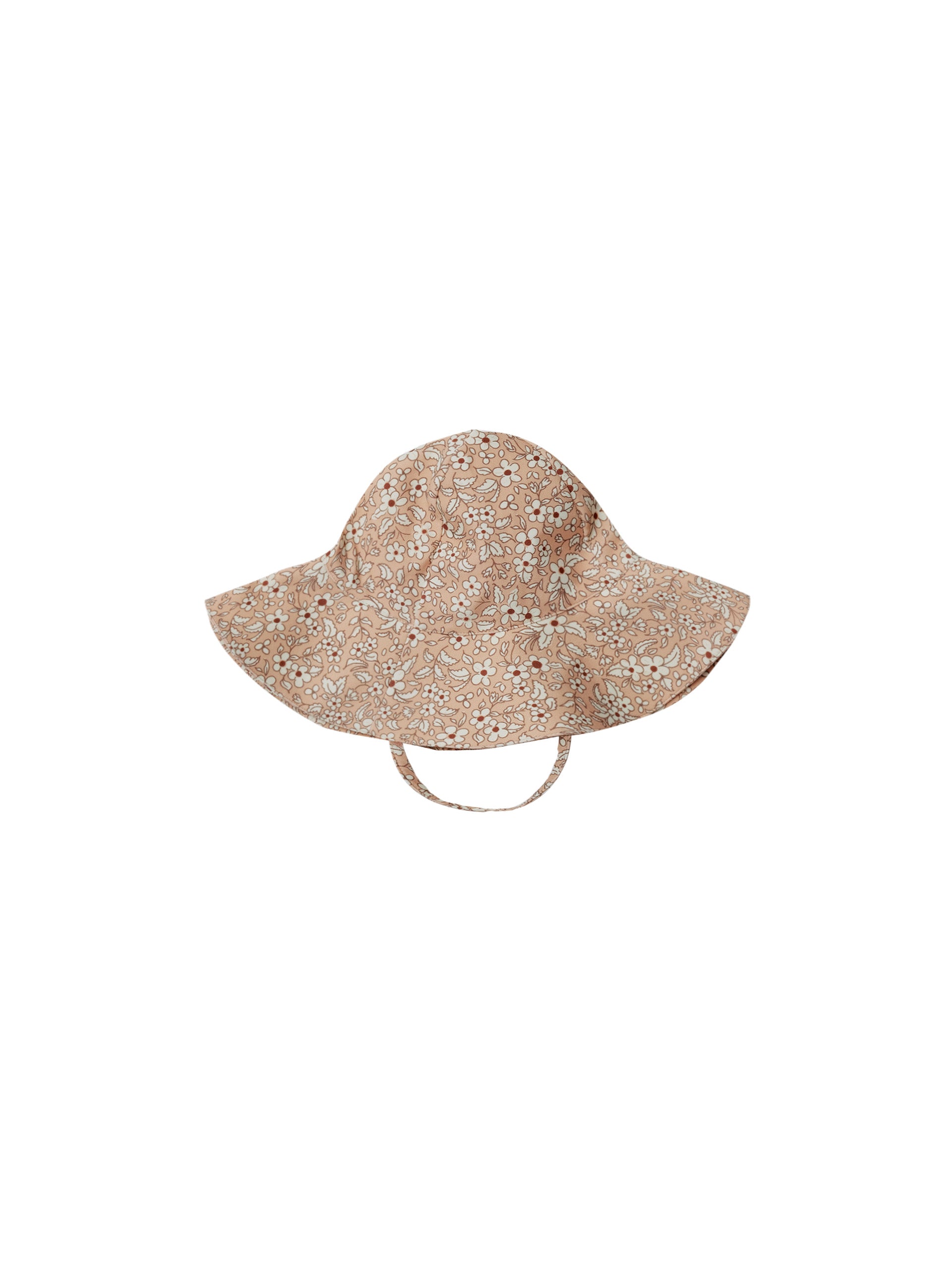 baby sunhat in floral print