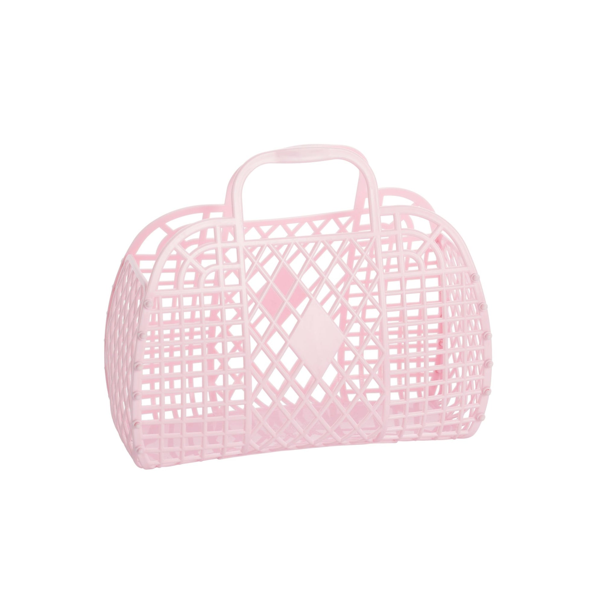 Sun Jellies Small Retro Basket in Pink