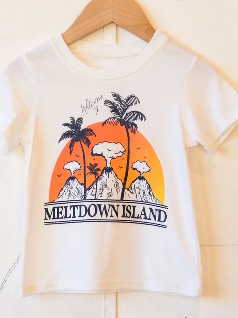 Ambitious Kids | Meltdown Island Graphic Tee || Cream