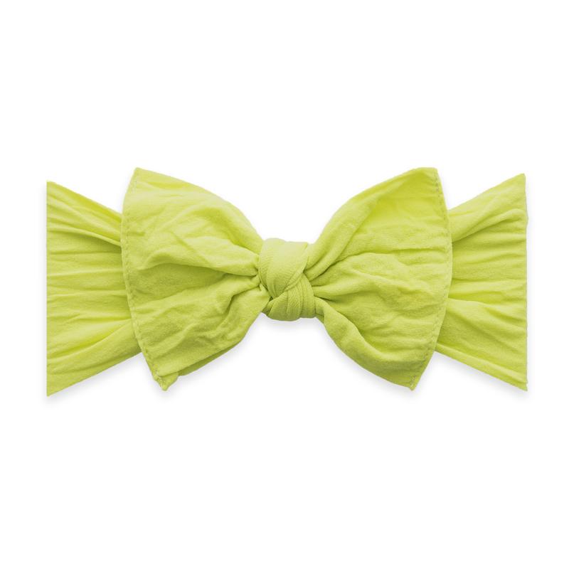 Baby Bling Knot Bow in Citron | Sweet Threads