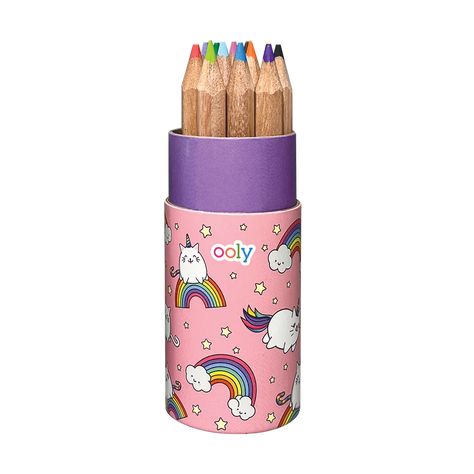 Ooly | Draw 'n Doodle Mini Colored Pencils and Sharpener - Set of 12