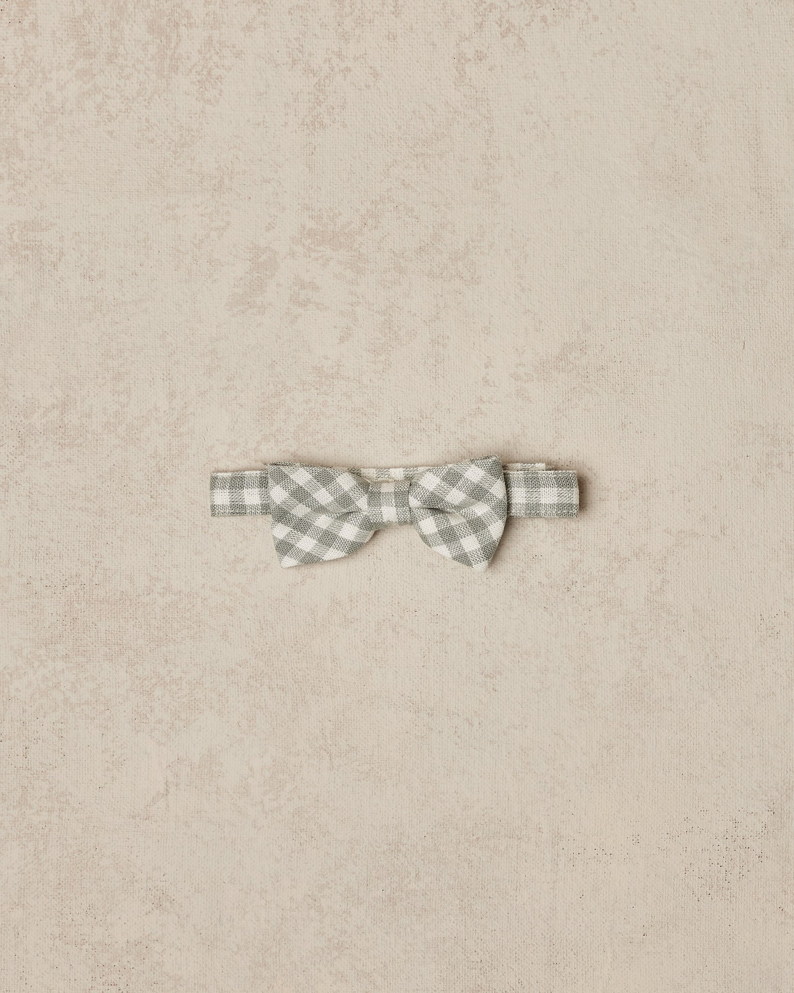 kids blue gingham bow tie