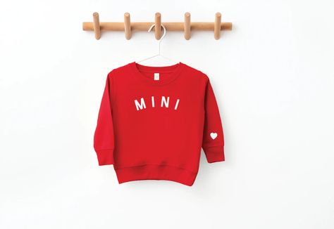 Saved by Grace | mini - heart on sleeve pullover in red