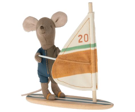 maileg little brother surfer mouse