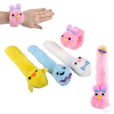 Toy Network | 8" Easter Plush Slap Bracelets