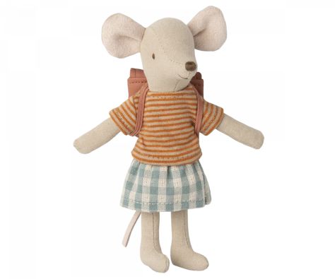 Maileg big sister tricycle mouse 