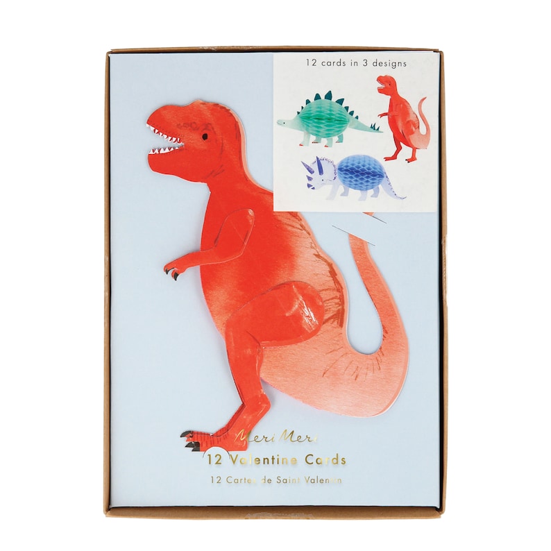 Meri Meri Dinosaur Valentines Cards