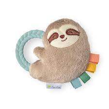 Itzy Ritzy Rattle Pal Plush Rattle Pal with Teether - Sloth