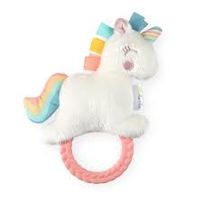 Itzy Ritzy Rattle Pal Plush Rattle Pal with Teether - Unicorn