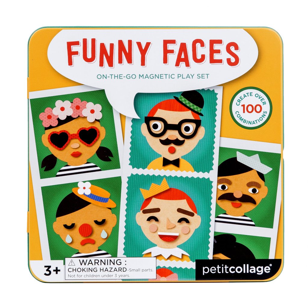 Petit Collage | Funny Faces Magnetic Play Set
