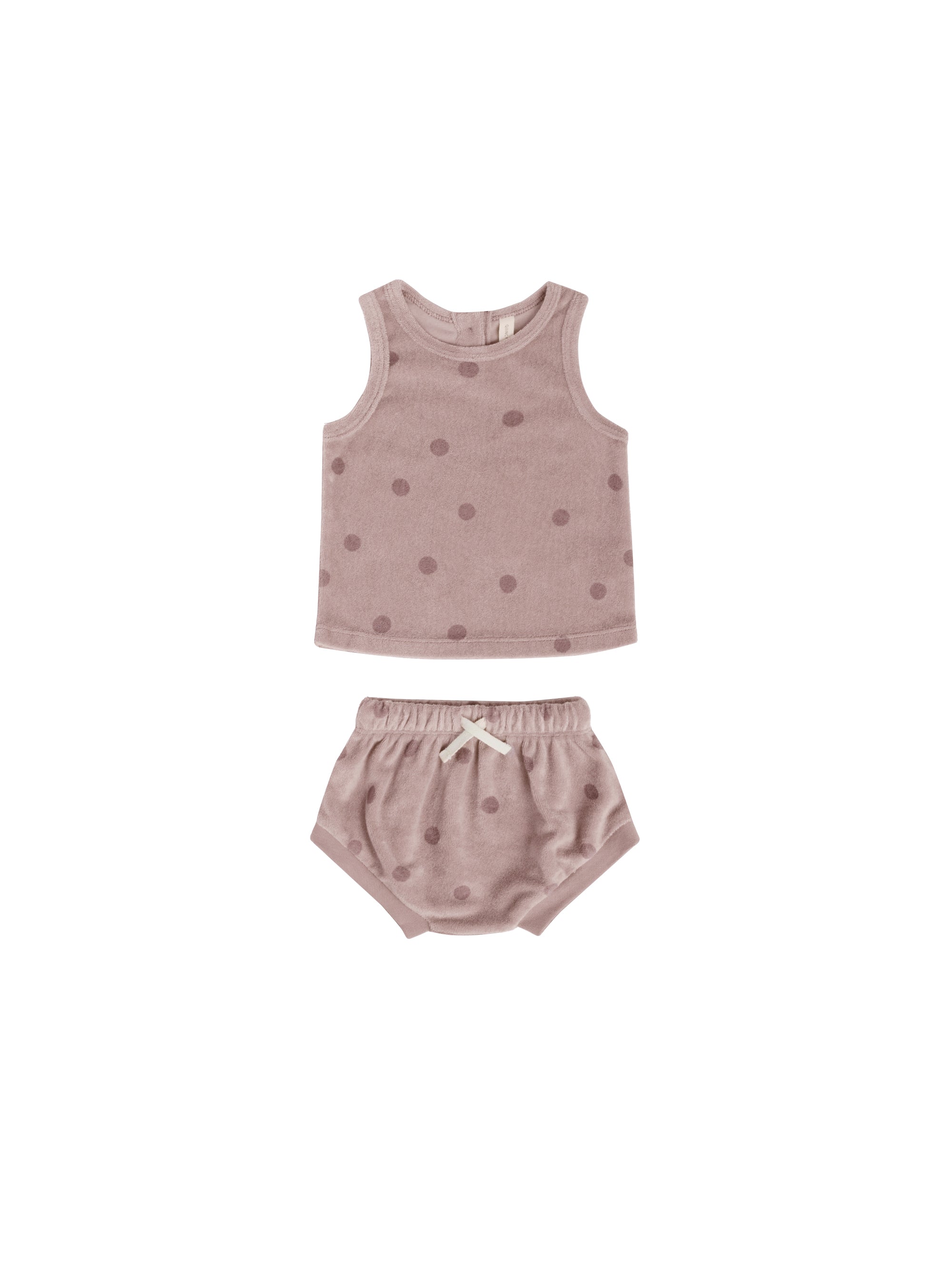 Quincy Mae | Terry Tank Set | Dots