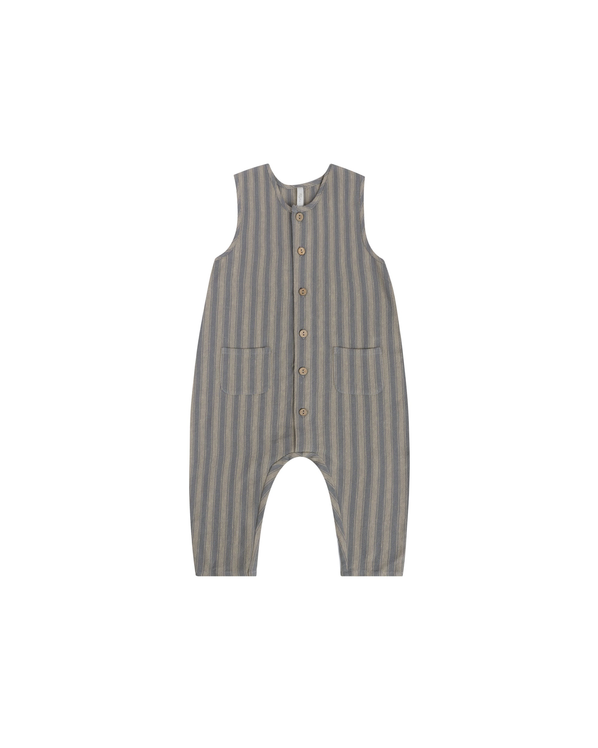 boys woven jumpsuit in retro stripe print